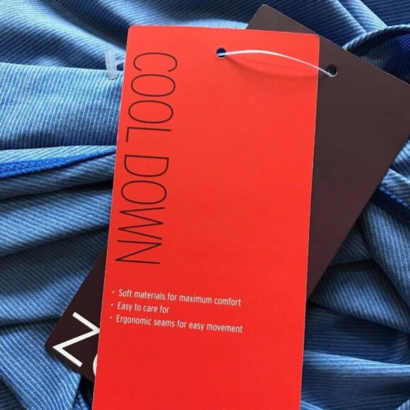 NWT Zella Her Racerback Tank Top Shirt Womens Large Blue Sleeveless Yoga NEW - Picture 3 of 12